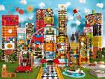 Ravensburger - Puzzle Eames House of Cards Fantasy, 1500 Pezzi, Puzzle Adulti