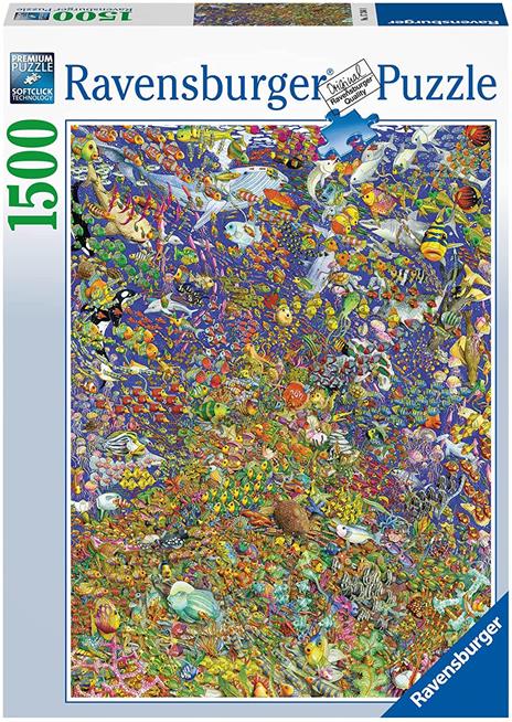 Ravensburger - Puzzle Arcobaleno di pesci, 1500 Pezzi, Puzzle Adulti - 3