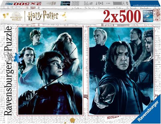 Ravensburger - Puzzle Harry Potter, 2x500 Pezzi, Puzzle Adulti