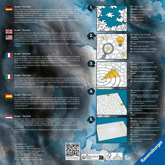 Ravensburger Puzzle The Circle in Paris, Escape The Circle Puzzle, 920 pezzi, Puzzle Adulti - 3