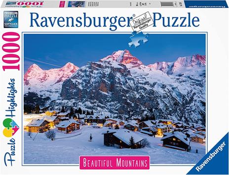 Ravensburger - Puzzle Montagne Arcobaleno, Cina, Collezione Beautiful Mountains, 1000 Pezzi, Puzzle Adulti - 6