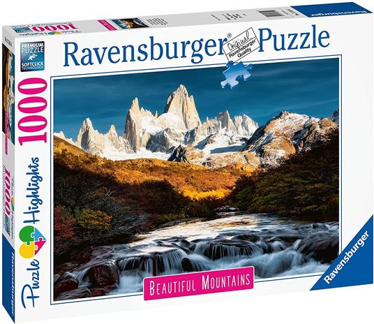 Ravensburger - Puzzle Fitz Roy, Patagonia, Collezione Beautiful Mountains, 1000 Pezzi, Puzzle Adulti - 2