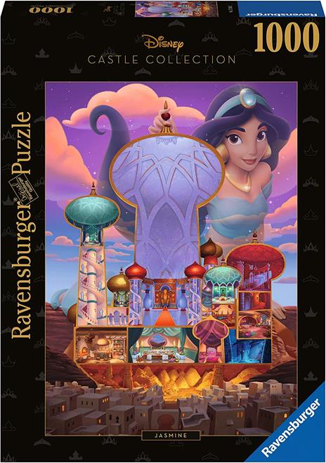 Ravensburger - Puzzle Jasmine - Disney Castles, Collezione Disney Collector's Edition, 1000 Pezzi, Puzzle Adulti