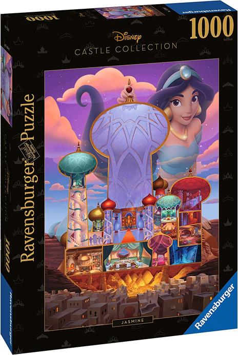 Ravensburger - Puzzle Jasmine - Disney Castles, Collezione Disney Collector's Edition, 1000 Pezzi, Puzzle Adulti - 2
