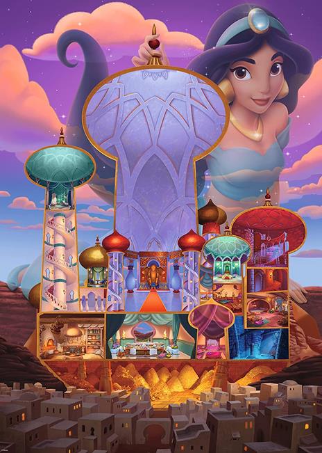 Ravensburger - Puzzle Jasmine - Disney Castles, Collezione Disney Collector's Edition, 1000 Pezzi, Puzzle Adulti - 3
