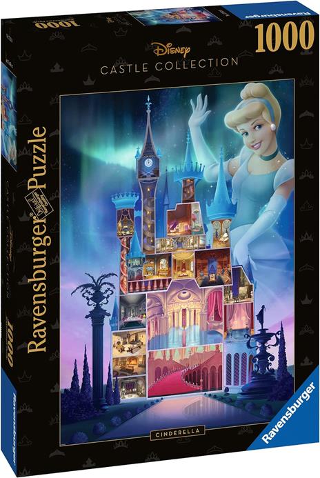 Ravensburger - Puzzle Cenerentola - Disney Castles, Disney, 1000 Pezzi, Puzzle Adulti - 2