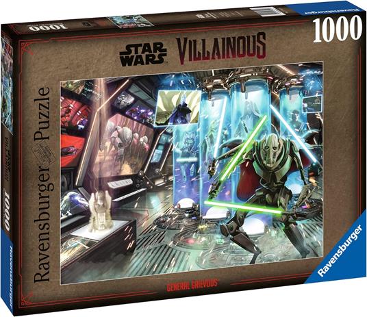 Ravensburger -Puzzle Star Wars Villainous: General Grievous, Collezione Villainous, 1000 Pezzi, Puzzle Adulti - 2