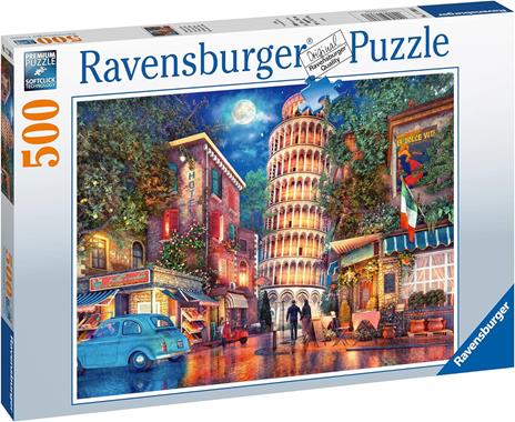 Ravensburger - Puzzle Una sera a Pisa, 500 Pezzi, Puzzle Adulti - 2