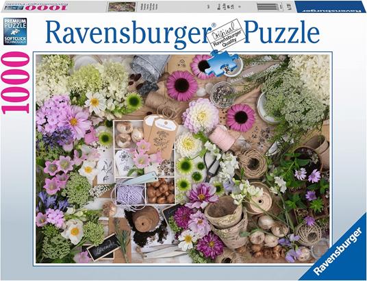 Ravensburger - Puzzle Per amore dei fiori, 1000 Pezzi, Puzzle Adulti -  Ravensburger - Puzzle 1000 pz - illustrati - Puzzle da 300 a 1000 pezzi -  Giocattoli