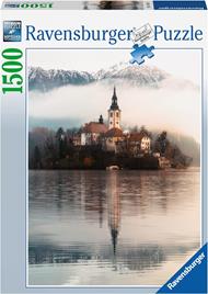 Ravensburger - Puzzle Isola di Bled, Slovenia, 1500 Pezzi, Puzzle Adulti