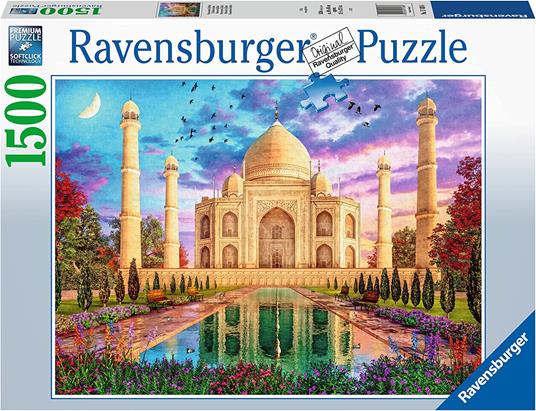 Ravensburger - Puzzle Maestoso Taj Mahal, 1500 Pezzi, Puzzle Adulti