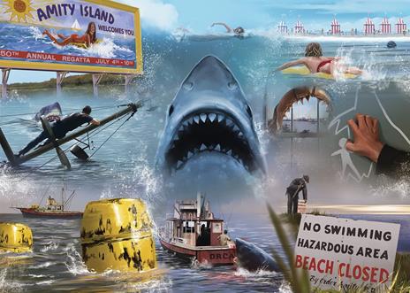 Ravensburger - Puzzle Jaws - Lo squalo, 1000 Pezzi, Puzzle Adulti - 3