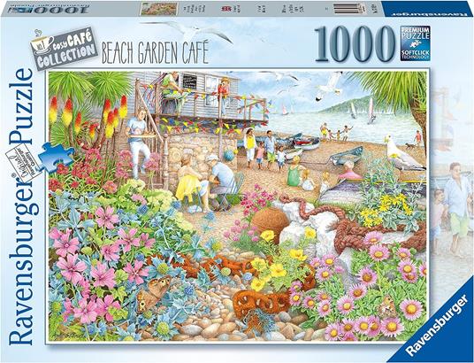 Ravensburger - Puzzle Caffetteria sulla spiaggia, 1000 Pezzi, Puzzle Adulti