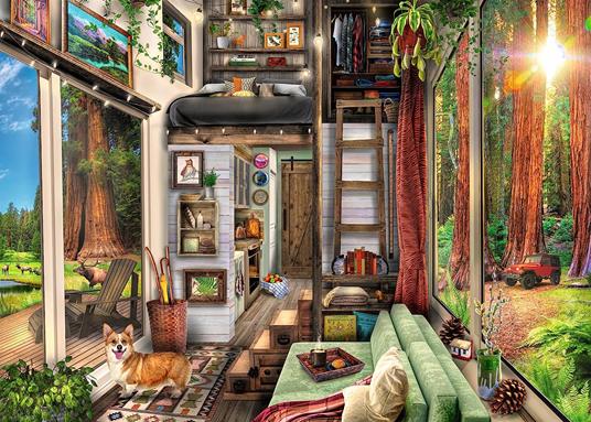Ravensburger - Puzzle Casetta tra le sequoie, 1000 Pezzi, Puzzle Adulti - 3