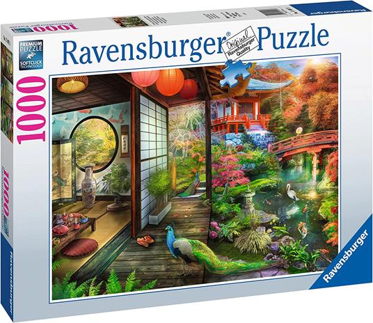 Ravensburger - Puzzle Giardino giapponese, 1000 Pezzi, Puzzle Adulti -  Ravensburger - Puzzle 1000 pz - illustrati - Puzzle da 300 a 1000 pezzi -  Giocattoli