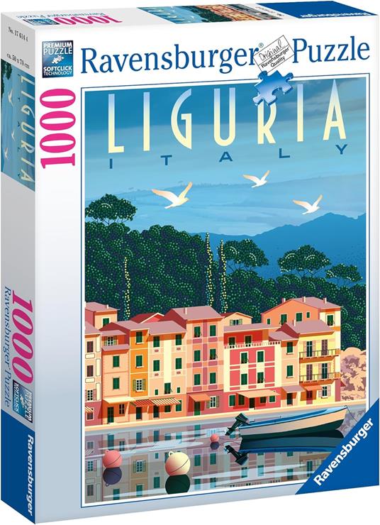 Ravensburger - Puzzle Cartolina dalla Liguria, 1000 Pezzi, Idea regalo, per Lei o Lui, Puzzle Adulti - 2