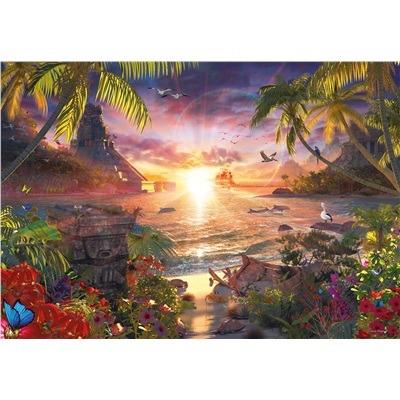 Ravensburger Puzzle Tramonto In Montagna 1000 Pezzi - Paesaggio 70x50 Cm, Per Adulti E Ragazzi