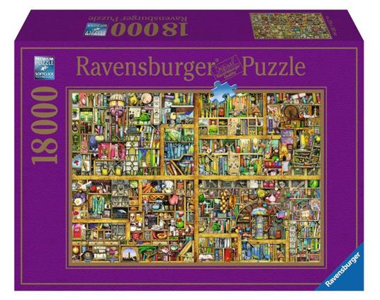 Ravensburger - Puzzle Magical Bookcase, 18000 Pezzi, Puzzle Adulti