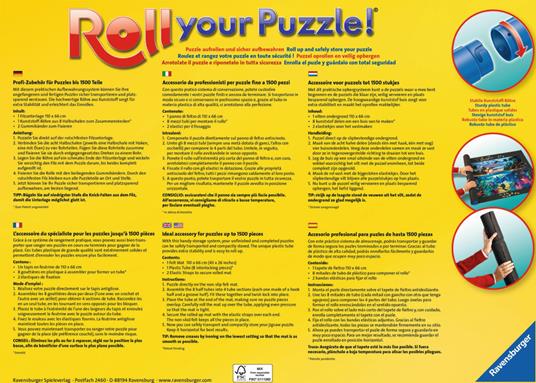 Ravensburger - New Roll your Puzzle, Rullo per Puzzle 300-1500 Pezzi, Accessorio - 4