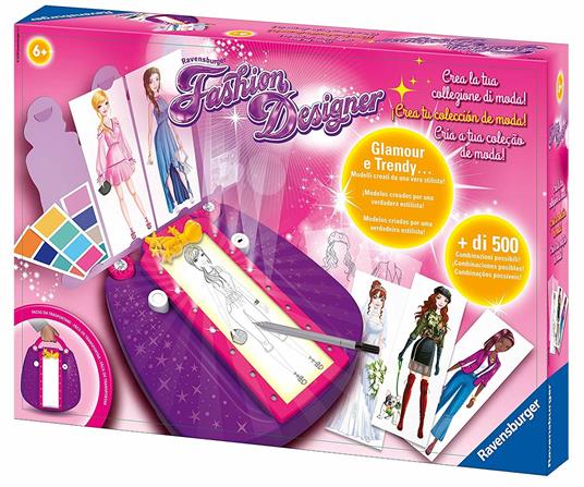 Ravensburger - Fashion Designer, Crea la tua Collezione di Moda, Gioco Creativo per Disegnare, Bambini 6+ Anni - 3