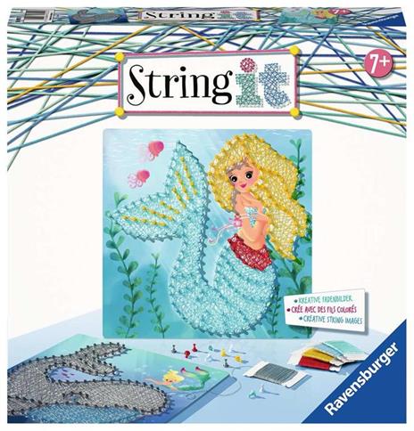 Ravensburger - String it Midi Oceano e Sirena, Gioco Creativo per Bambine e Bambini, Età Raccomandata 7+ - 2