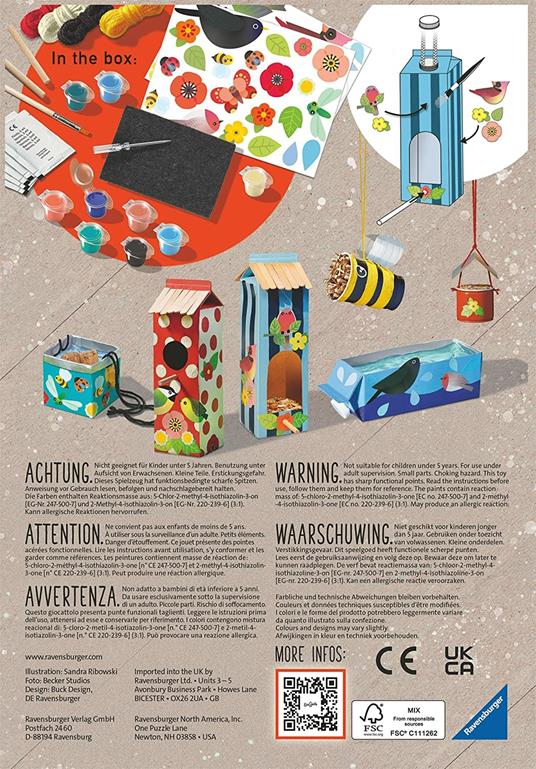 Ravensburger - EcoCreate Midi, Tema Api e Uccelli - 5