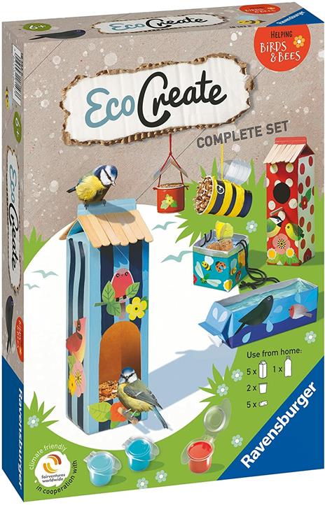 Ravensburger - EcoCreate Midi, Tema Mostri, Gioco Creativo e Bricolage Upcycling, Set Fai-Da-Te per Bambini, Età 6+ Anni - 5