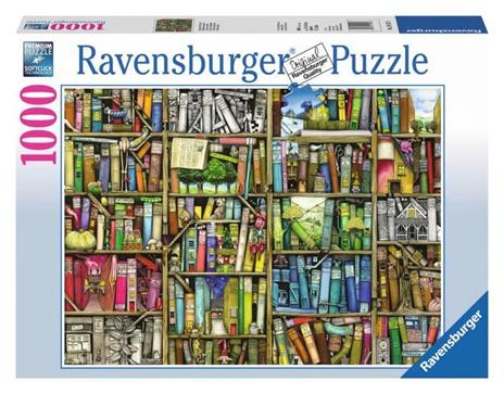 Ravensburger - Puzzle La Libreria Bizzarra, Collezione Colin Thompson, 1000 Pezzi, Puzzle Adulti