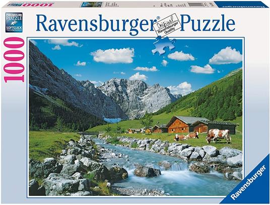 Ravensburger - Puzzle Monti Karwendel, Austria, 1000 Pezzi, Puzzle Adulti - 12