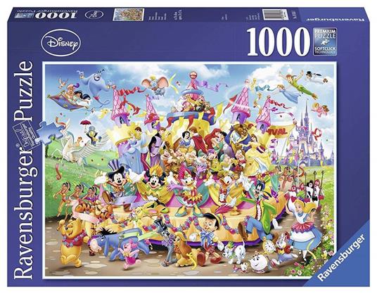 Ravensburger - Puzzle Carnevale Disney, 1000 Pezzi, Puzzle Adulti