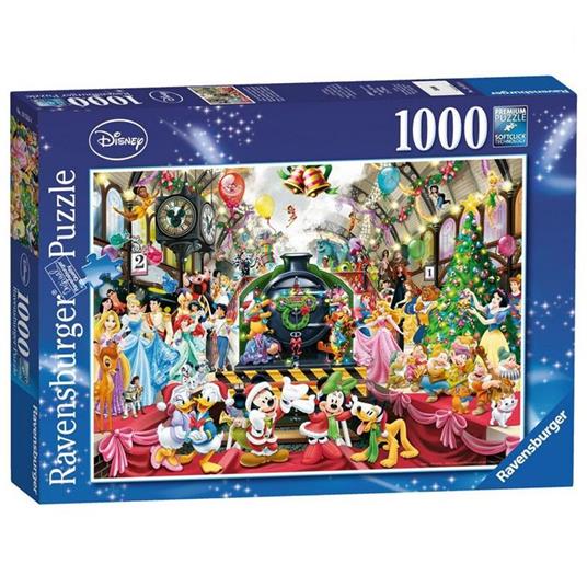 Ravensburger - Puzzle Il treno di Natale Disney, 1000 Pezzi, Puzzle Adulti - 6