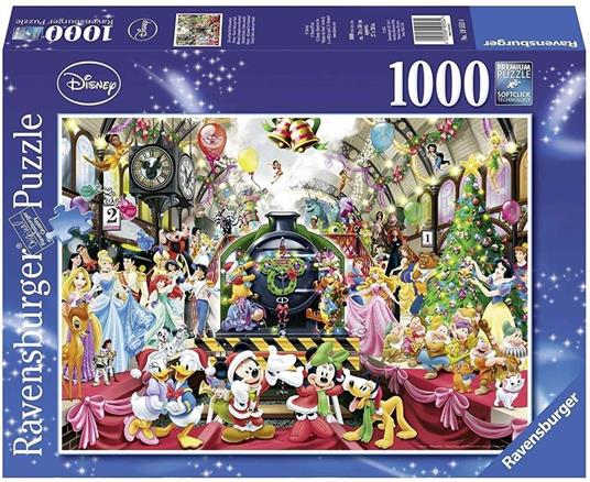 Ravensburger - Puzzle Il treno di Natale Disney, 1000 Pezzi, Puzzle Adulti - 8