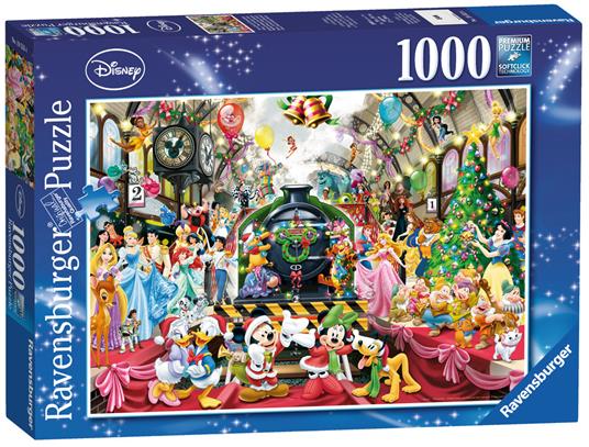 Ravensburger - Puzzle Il treno di Natale Disney, 1000 Pezzi, Puzzle Adulti - 11