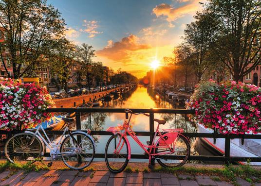 Ravensburger - Puzzle Biciclette ad Amsterdam, 1000 Pezzi, Puzzle Adulti - 4