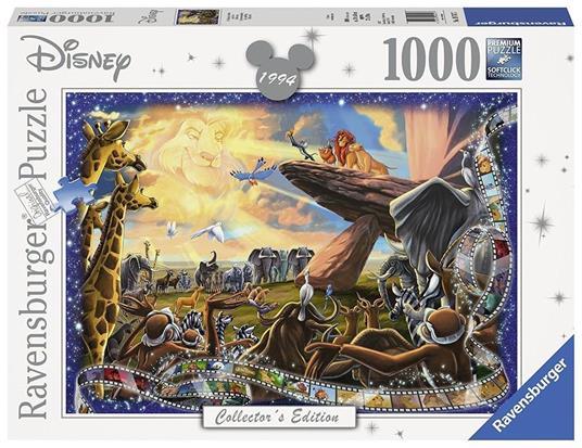 Ravensburger - Puzzle Disney Classic Il Re Leone, Collezione Disney Collector's Edition, 1000 Pezzi, Puzzle Adulti - 43