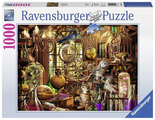 Ravensburger - Puzzle Laboratorio di Merlino 1000 Pezzi Puzzle Adulti