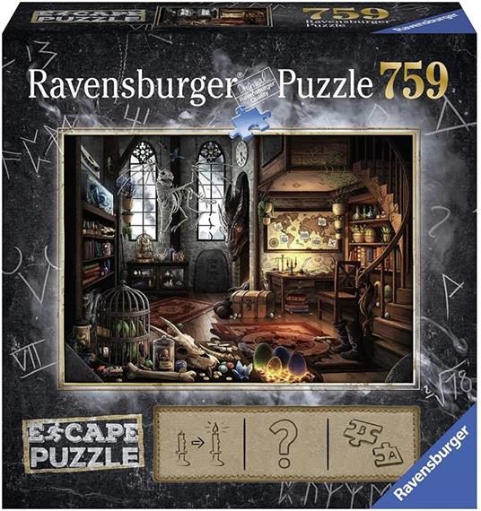 Ravensburger Puzzle La Stanza del Drago, Escape Puzzle, 759 pezzi, Puzzle Adulti - 2