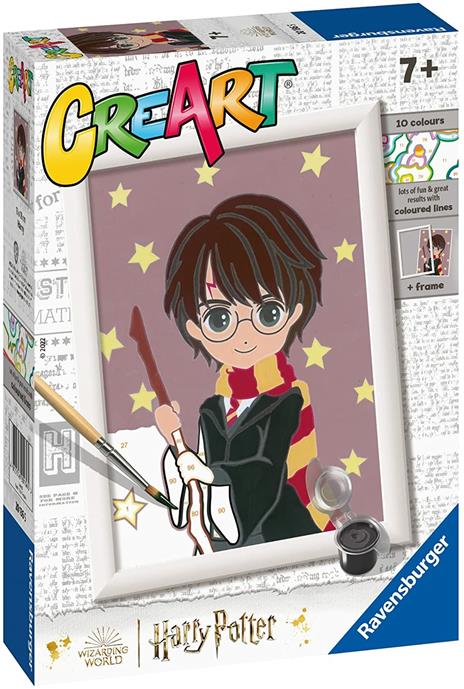 Ravensburger - CreArt Serie E: Harry Potter - Harry, Kit per Dipingere con i Numeri, - 3