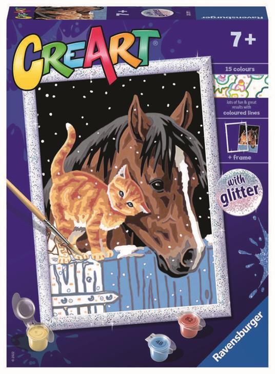 Ravensburger - CreArt Serie D: Insoliti amici, Kit per Dipingere con i Numeri,