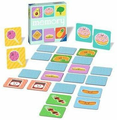 Ravensburger - Memory Versione Funny Food, 48 Tessere, Gioco Da Tavolo, 3+ Anni - 4
