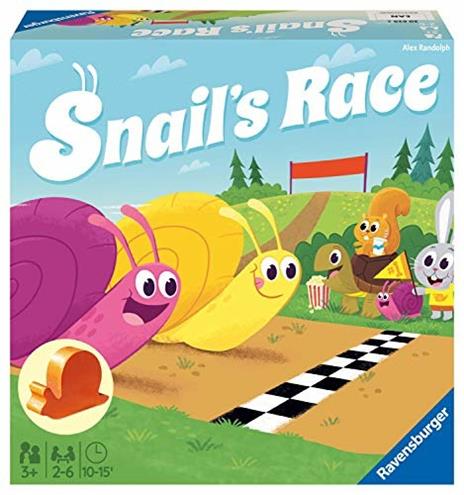 Ravensburger - Snails Race, Gioco da Tavolo per Bambini, Gioco da Corsa, 3+ Anni - 5