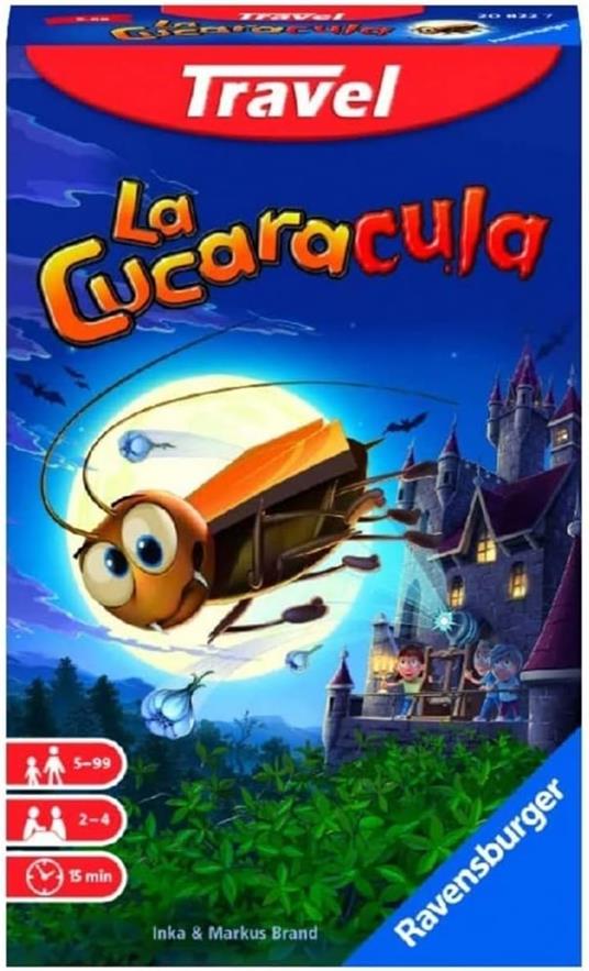 Ravensburger - La Cucaracula versione Travel Game Gioco da Tavolo Tascabile 2-4 Giocatori 5+ Anni