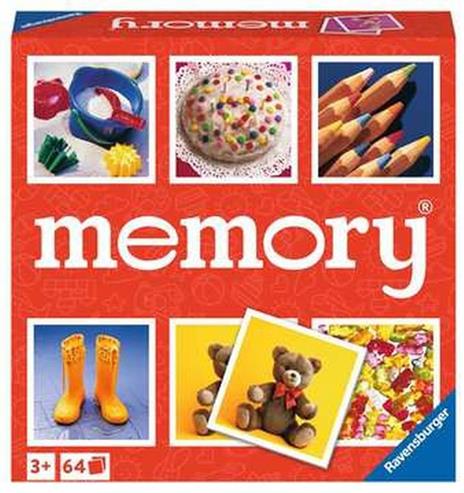 Ravensburger - Memory Junior, 64 Tessere, Gioco Da Tavolo, 3+ Anni