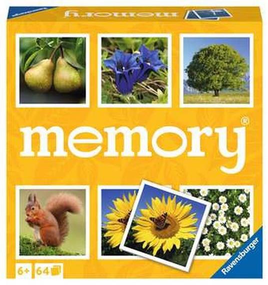 Ravensburger - Memory® Nature, 64 Tessere, Gioco Da Tavolo, 3+ Anni