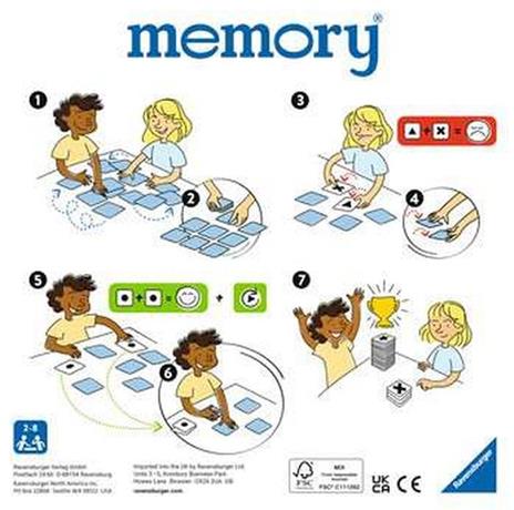 Ravensburger - Memory® Nature, 64 Tessere, Gioco Da Tavolo, 3+ Anni - 4