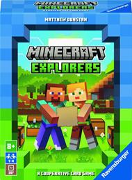 Ravensburger - Minecraft Explorers, Gioco di carte per tutta la famiglia, da 1 a 4 giocatori, 8+ anni