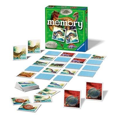 Ravensburger - Memory Dinosauri, 72 Tessere, Gioco Da Tavolo, 4+ Anni - 5