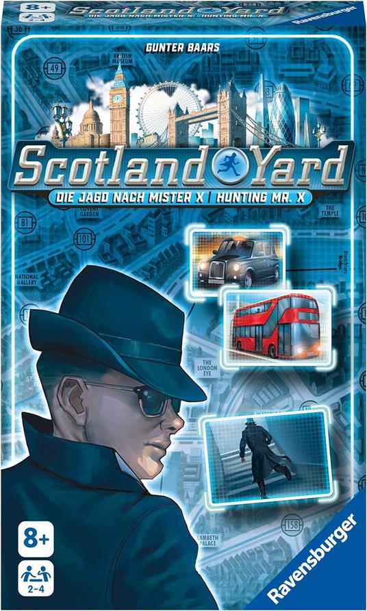 Ravensburger - Scotland Yard Refresh Bag, Gioco Tascabile, 2- 5 giocatori, 6+ anni