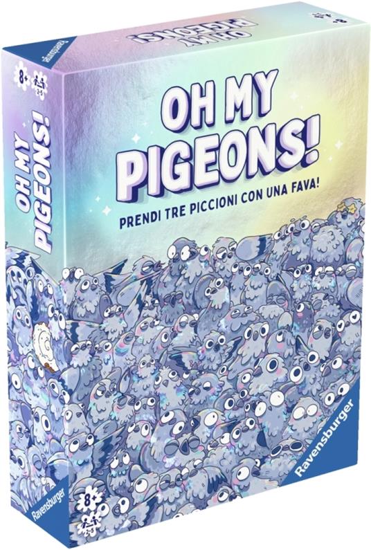Ravensburger - Oh my Pigeons!, Gioco di Carte per Tutta la Famiglia, 2-5 Giocatori 8+ Anni, Edizione in Italiano
