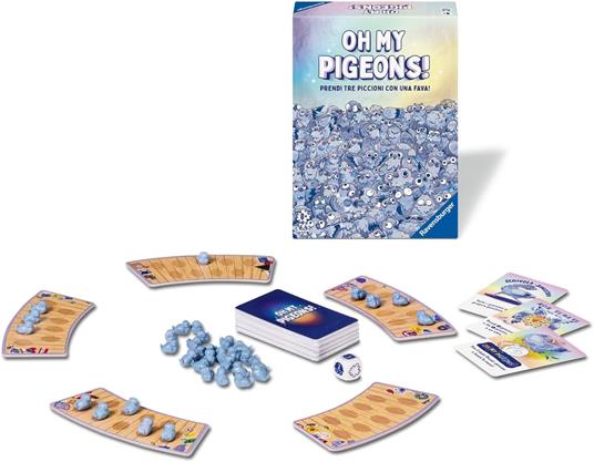 Ravensburger - Oh my Pigeons!, Gioco di Carte per Tutta la Famiglia, 2-5 Giocatori 8+ Anni, Edizione in Italiano - 2